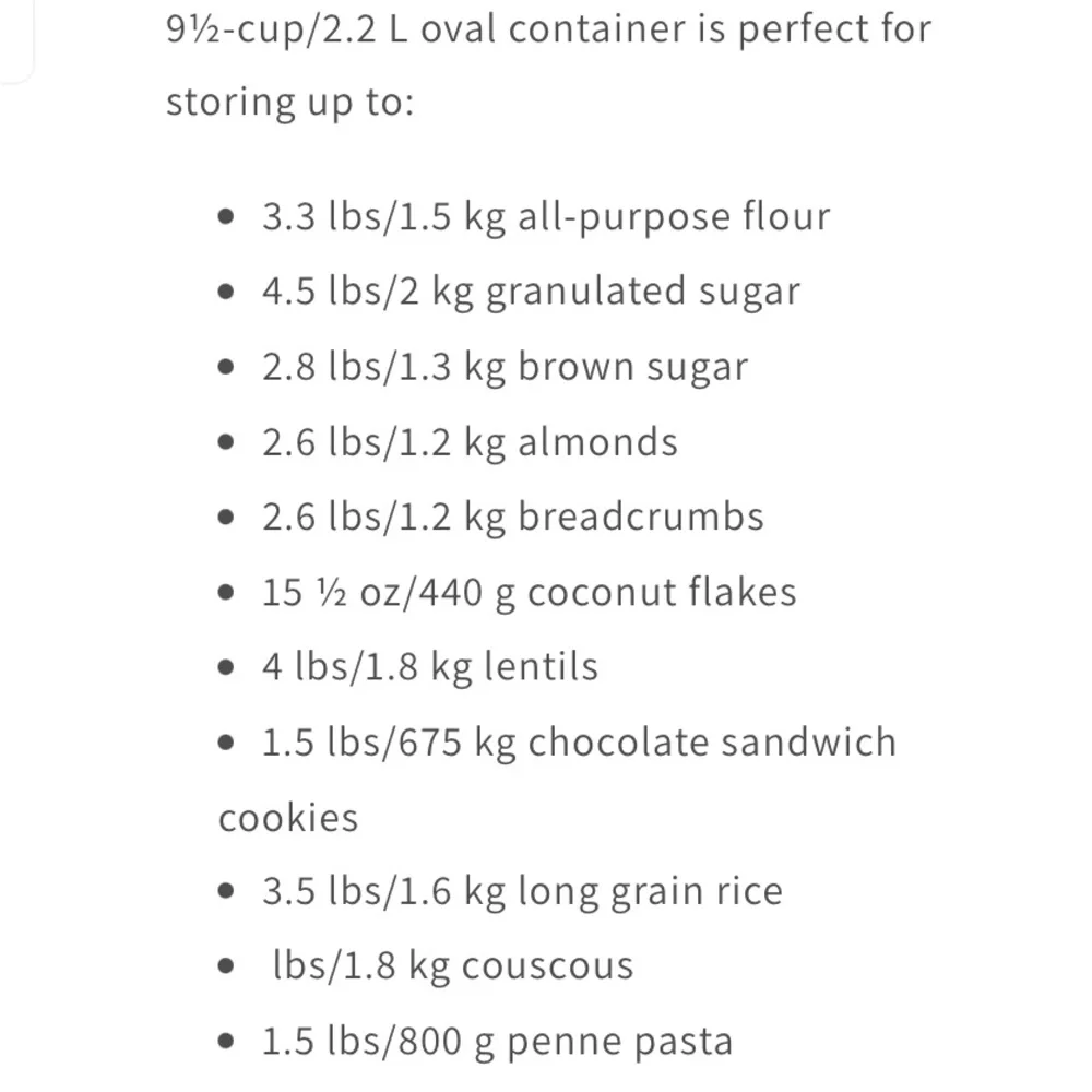 Tupperware Ultraclear Oval 2.2L container